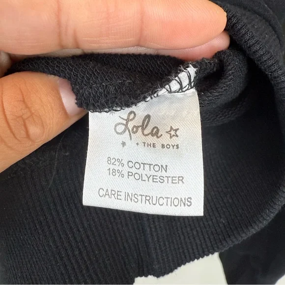 Lola and the Boys Crystal Doodle Sweatshirt Girls Size 12 - Picture 4 of 4